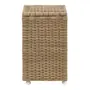 CESTO PARA ROUPA COM RODINHAS 35 CM X 35 CM X 57 CM ENREDO - BEGE - Foto 5