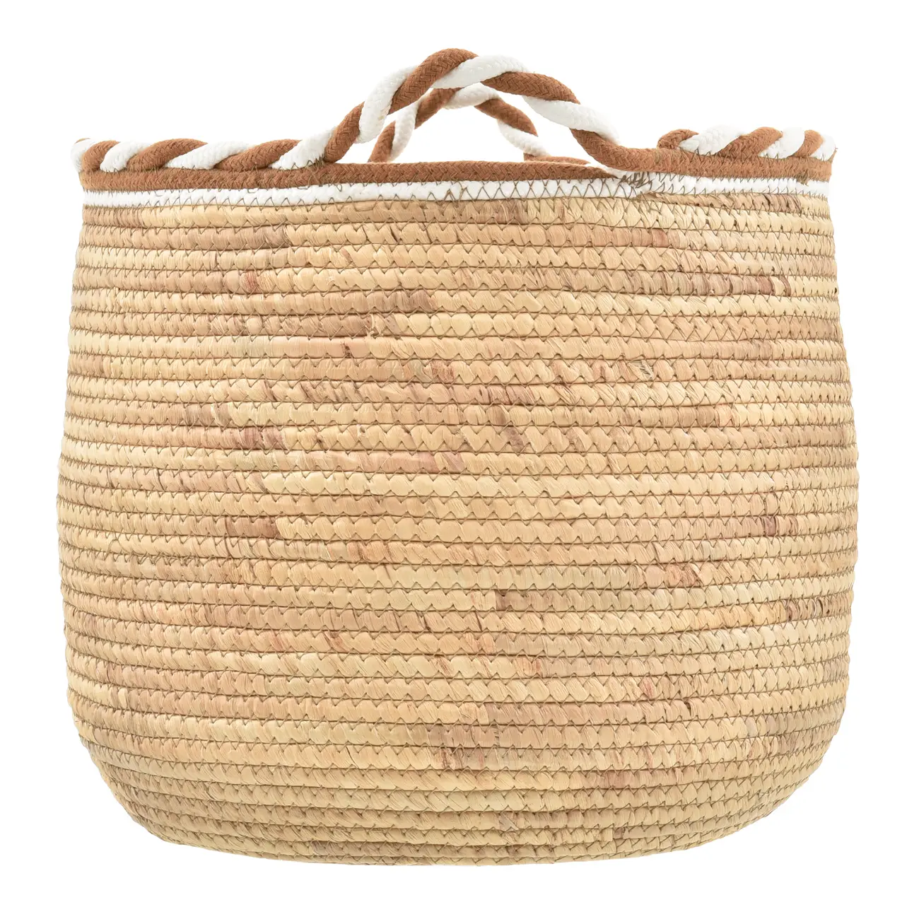 CESTO 39 CM X 35 CM PIRANGY - FIBRA CLARA/CANELA DO CEILÃO - Foto 2