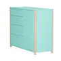 CÔMODA 4 GAVETAS/1 PORTA 1,07 M X 42 CM PIN PLAY - NATURAL WASHED/MENTA - Foto 19
