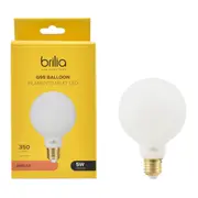 LÂMPADA LED MILK G95 E27 5W 127/220V BRILIA - BRANCO - Foto 2