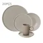 APARELHO DE JANTAR 20 PEÇAS BARBOTINA - CAMELO - Foto 1