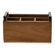 FORJ PORTA-UTENSÍLIOS ACÁCIA TIMBRE - ACÁCIA/PRETO - Foto 4