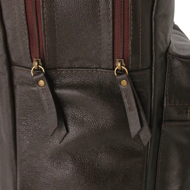 MOCHILA ON THE GO - COURO MARROM DE LEI - Foto 14