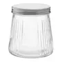 POTE 680 ML RIBBED - INCOLOR/PRATA - Foto 1