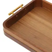 BANDEJA 42 CM X 27 CM ACÁCIA LORD - ACÁCIA/OURO VELHO - Foto 7
