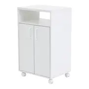CARRINHO 2 PORTAS 55 CM X 42 CM PRÁTICA - BRANCO - Foto 12