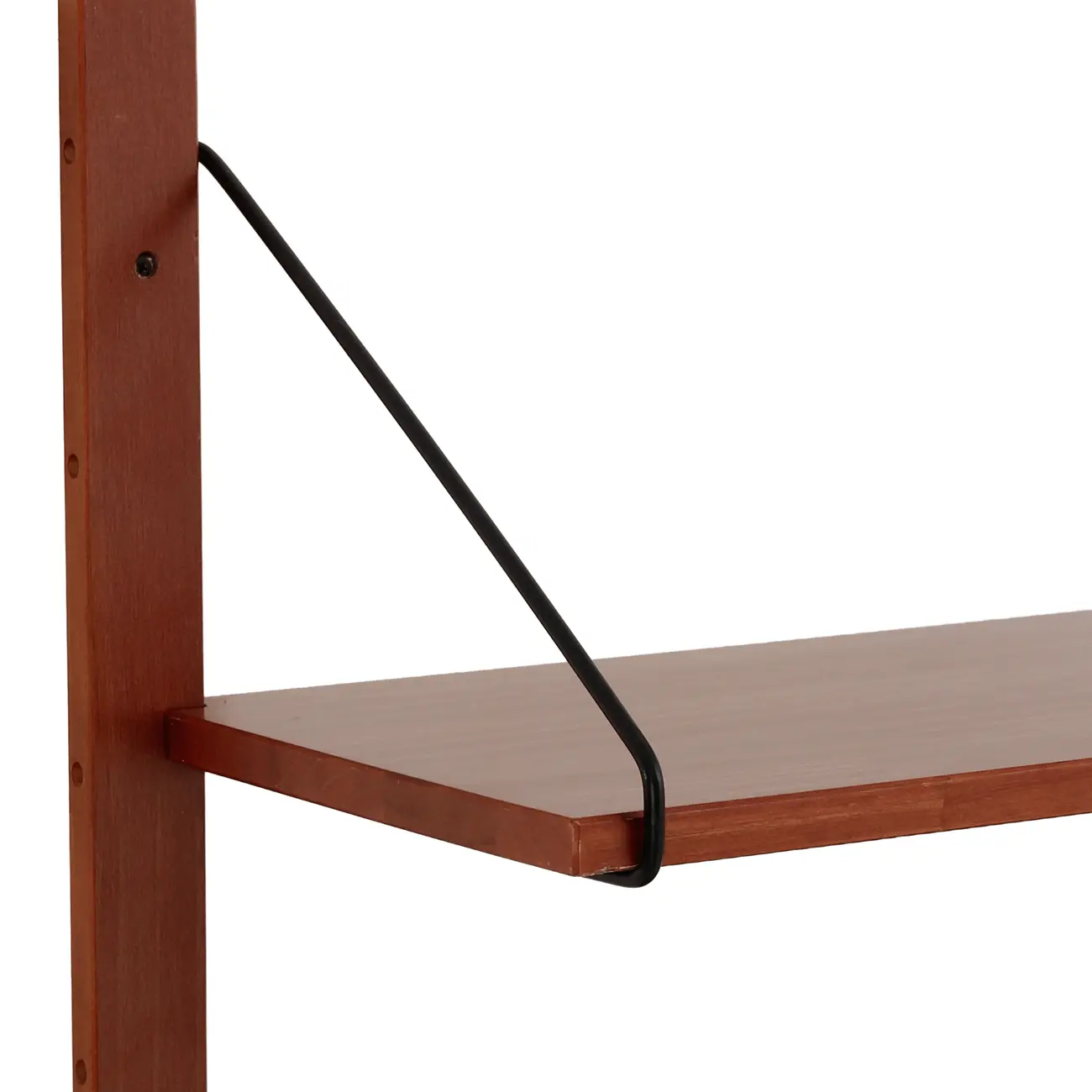 ESTANTE DE PAREDE 74 CM X 1,20 M CECÍLIA - NOZES/PRETO - Foto 4