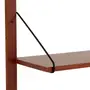 ESTANTE DE PAREDE 74 CM X 1,20 M CECÍLIA - NOZES/PRETO - Foto 4