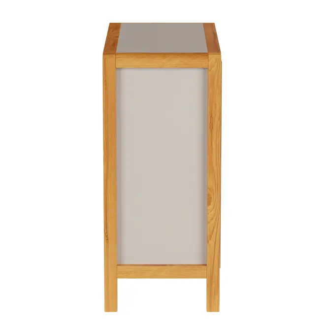 CÔMODA 4 GAVETAS 90 CM X 45 CM KANT - CAMELO/AMÊNDOA - Foto 2