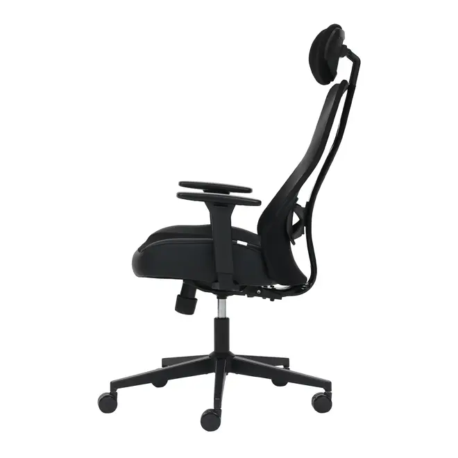 CADEIRA DE ESCRITÓRIO E GAMER CONNECT - PRETO/PRETO - Foto 3