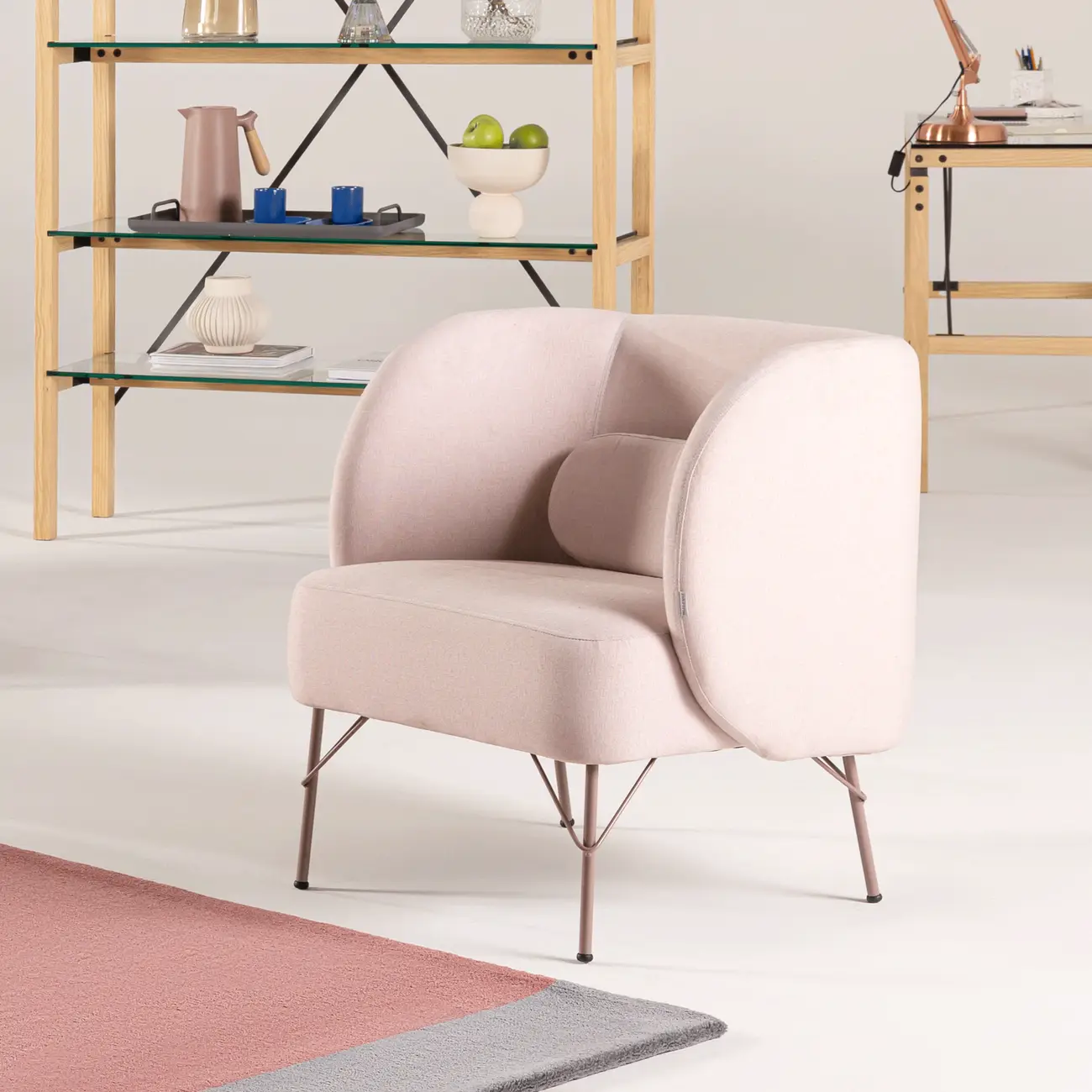 POLTRONA NORDIC - QUARTZO ROSA/QUARTZO ROSA - Foto 12