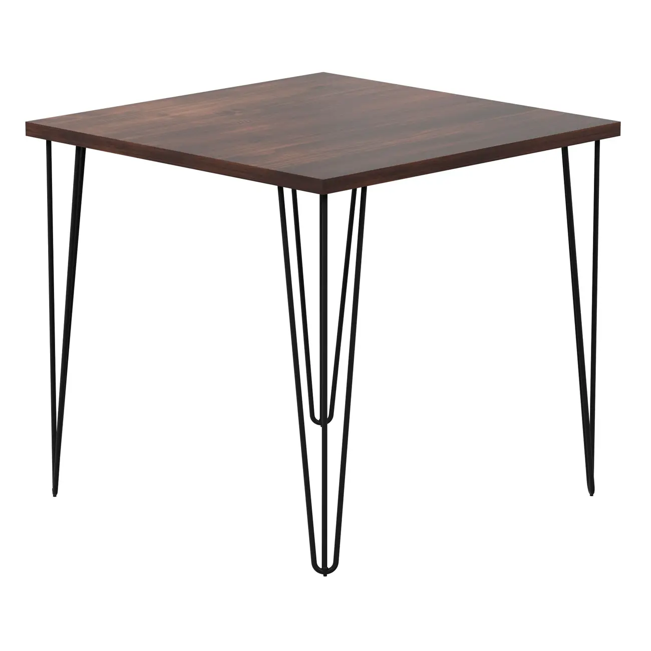 MESA DE JANTAR MESA 80 CM X 80 CM ZAHARA - PRETO/NOZES RÚSTICO - Foto 45