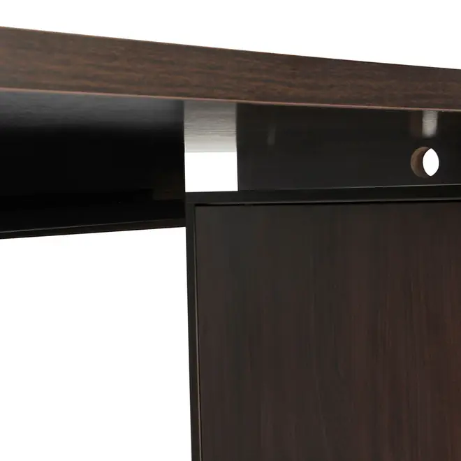 MESA COM BALCÃO 1 PORTA DE CORRER 1,80 M X 1,87 M BOSS - TABACO/TABACO - Foto 9