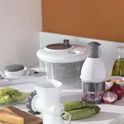 SECADOR DE SALADA PRACTICAL - BRANCO TRANSLÚCIDO/KONKRET - Foto 4