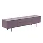 RACK 2 PORTAS/2 GAVETAS 1,80 M X 42 CM THE FOLD - RUBY MOCHA/RUBY MOCHA - Foto 2
