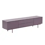 RACK 2 PORTAS/2 GAVETAS 1,80 M X 42 CM THE FOLD - RUBY MOCHA/RUBY MOCHA - Foto 2