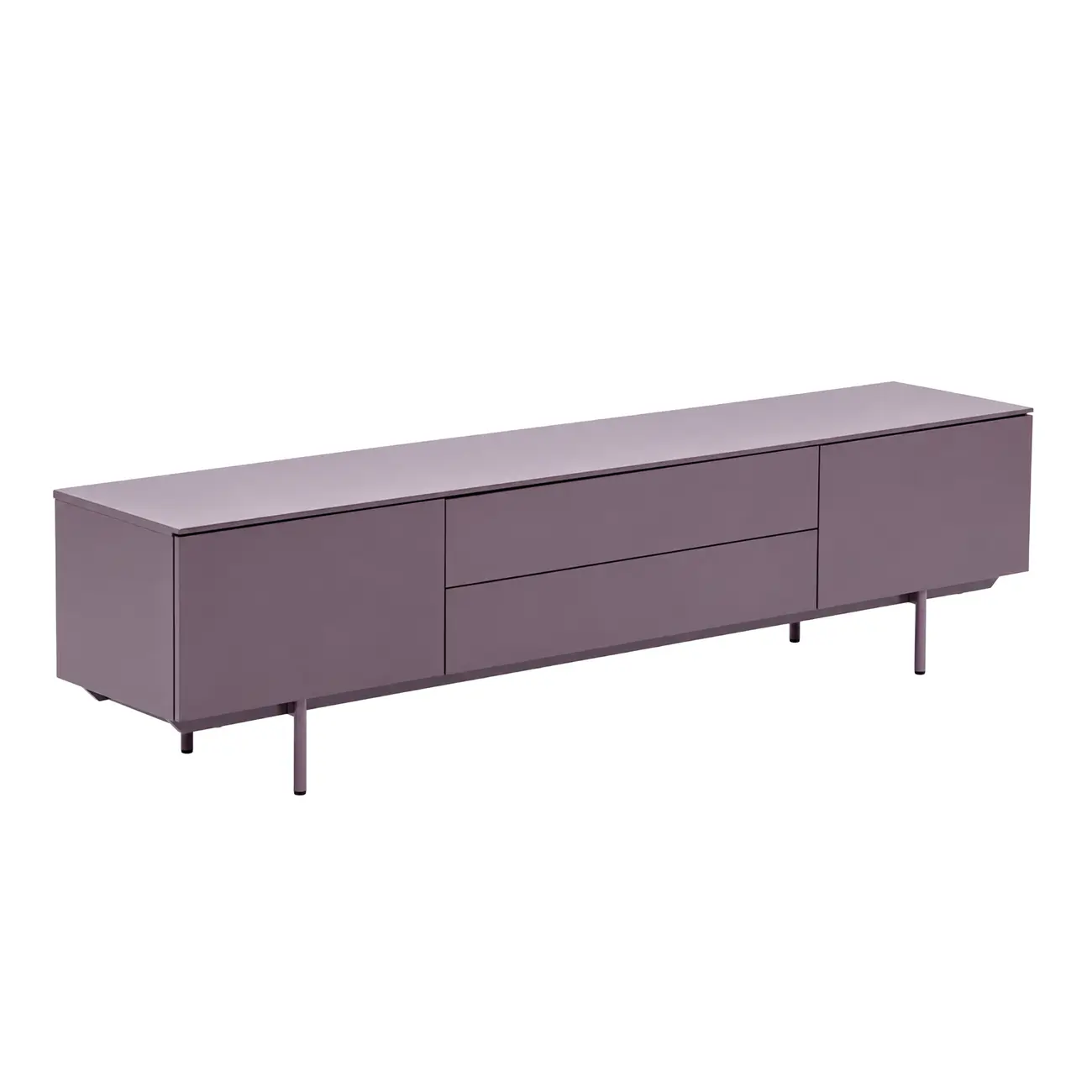 RACK 2 PORTAS/2 GAVETAS 1,80 M X 42 CM THE FOLD - RUBY MOCHA/RUBY MOCHA - Foto 2