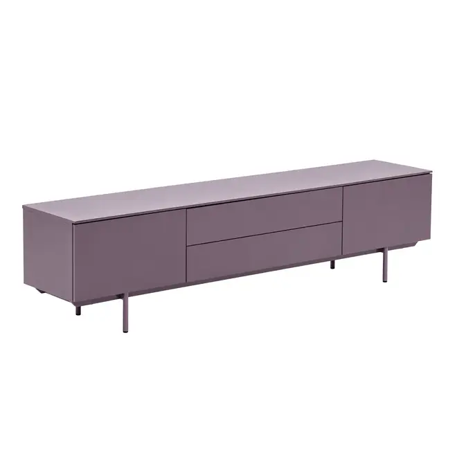 RACK 2 PORTAS/2 GAVETAS 1,80 M X 42 CM THE FOLD - RUBY MOCHA/RUBY MOCHA - Foto 2