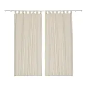 CORTINA 2 PEÇAS 1,30 M X 2,30 M GUITA - NATURAL/BEGE - Foto 1