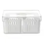ORGANIZADOR COM 2 CESTOS PRACTICAL FRIDGE - INCOLOR/BRANCO - Foto 1
