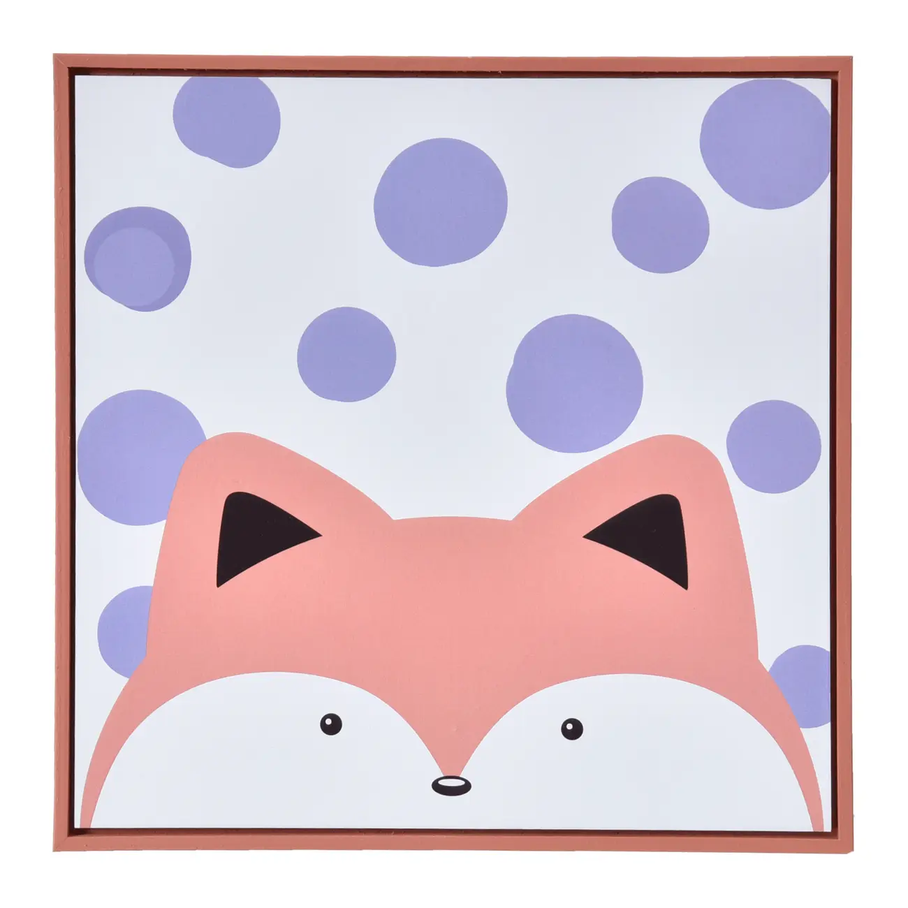 QUADRO 20 CM X 20 CM ANIMALS FOX - MELÃO/MOUSSE DE JABUTICABA - Foto 1