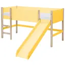 BANANA/NATURAL WASHED - CAMA DE SOLTEIRO COM ESCORREGADOR 78 CM PIN PLAY