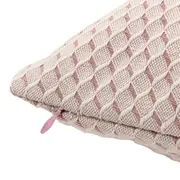 CAPA ALMOFADA 43 CM X 43 CM HÉRAULT - ROSA CLARO/NATURAL - Foto 3