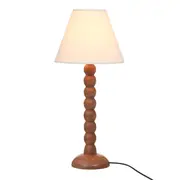 LUMINÁRIA DE MESA TORNIO C/CUP M - NOZES/NATURAL - Foto 2