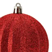 PINGENTE BOLA GLITTER CONJUNTO COM 6 BORDAR, AMAR E CELEBRAR - VERMELHO - Foto 4
