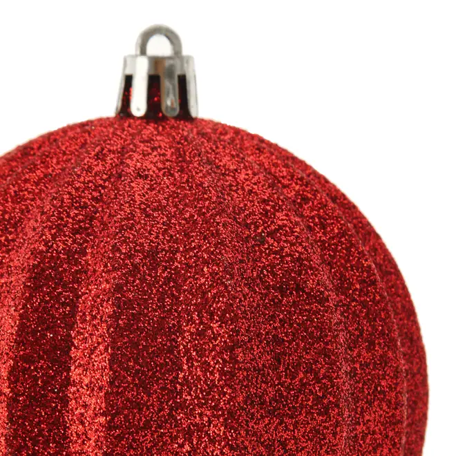 PINGENTE BOLA GLITTER CONJUNTO COM 6 BORDAR, AMAR E CELEBRAR - VERMELHO - Foto 4