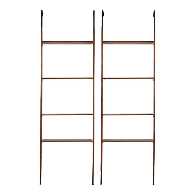 ESTANTE 1,72 M X 2,41 M LIBRERIA - NOZES/PRETO - Foto 1