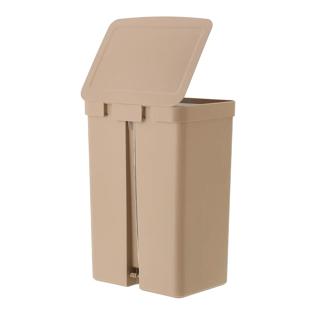 LIXEIRA DUPLA COM PEDAL 30 L TRIUM - CAMELO/CINZA - Foto 7