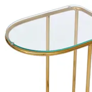 MESA LATERAL 64 CM X 32 CM DAZZLE - OURO/INCOLOR - Foto 5