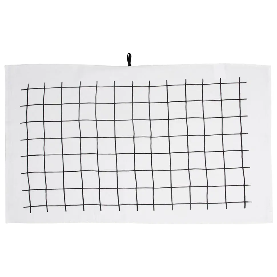 PANO DE PRATO COM 3 DIA BEM ENXUTO - BRANCO/PRETO - Foto 2
