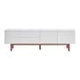 BRANCO/NOZES - RACK 2 PORTAS/2 GAVETAS 1,90 M X 40 CM POINT