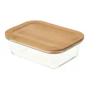 POTE HERMÉTICO 500 ML BAMBU - INCOLOR/BAMBU - Foto 3