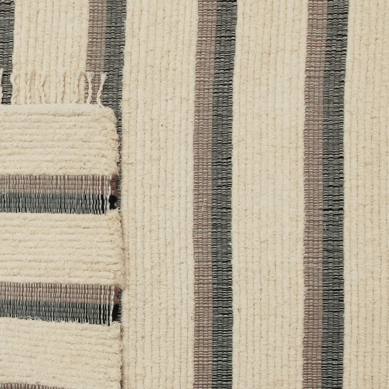 TAPETE 2 M X 2,50 M LOOM - NATURAL/PRETO - Foto 5