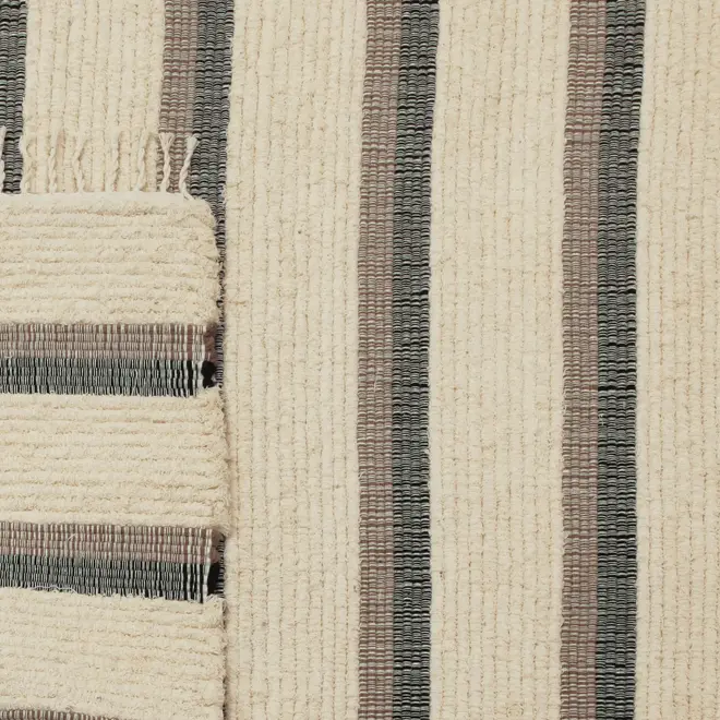 TAPETE 2 M X 2,50 M LOOM - NATURAL/PRETO - Foto 5