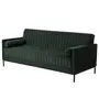 SOFÁ-CAMA 3 LUGARES MARAD - MALAQUITA/PRETO - Foto 3