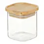 POTE 150 ML BAMBOO BORUS QUADRADO - INCOLOR/BAMBU - Foto 2