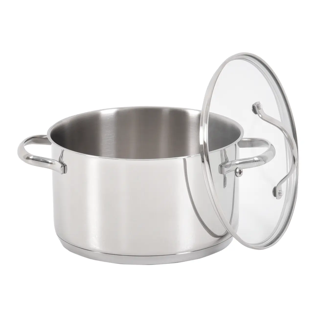 CAÇAROLA INDUÇÃO 20 CM UNA - INOX/INCOLOR - Foto 2