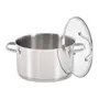 CAÇAROLA INDUÇÃO 20 CM UNA - INOX/INCOLOR - Foto 2