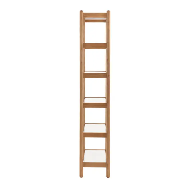 ESTANTE 85 CM X 2,18 M CAULE - AMÊNDOA/BRANCO - Foto 3