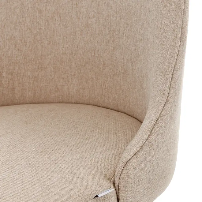 CADEIRA HOME OFFICE DANDY I - CROMADO/BEGE - Foto 8