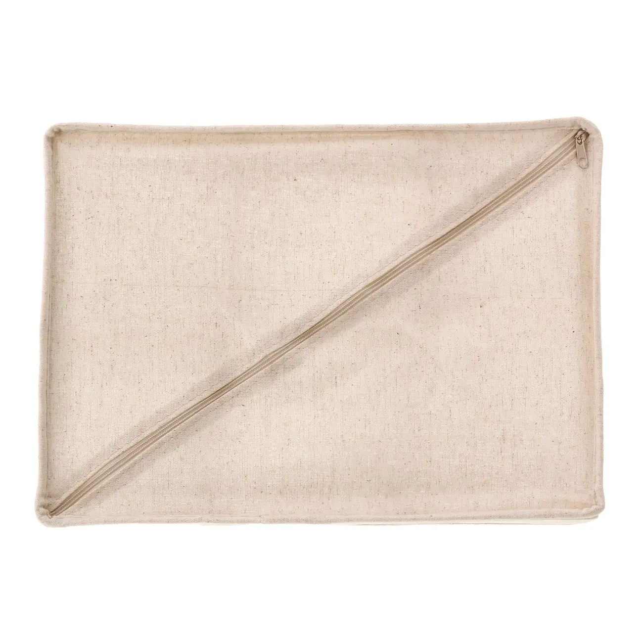 CESTO ORGANIZADOR DOBRÁVEL COM 6 DIVISÓRIAS QUADRADAS COTTON LINNEN - NATURAL - Foto 5