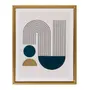 QUADRO I 30 CM X 24 CM GOLD PATH - OURO/VERDE ESCARAVELHO - Foto 1