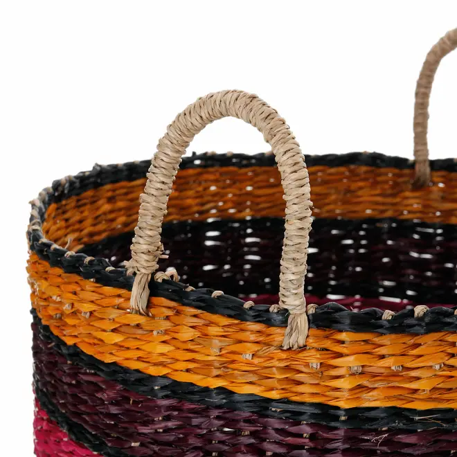 CESTO 45 CM X 35 CM X 35 CM BOLGATANGA - RELVA/MULTICOR - Foto 6