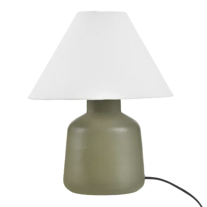 LUMINÁRIA DE MESA KERAMIK C/CUP A - PRETO/MUSGO - Foto 1