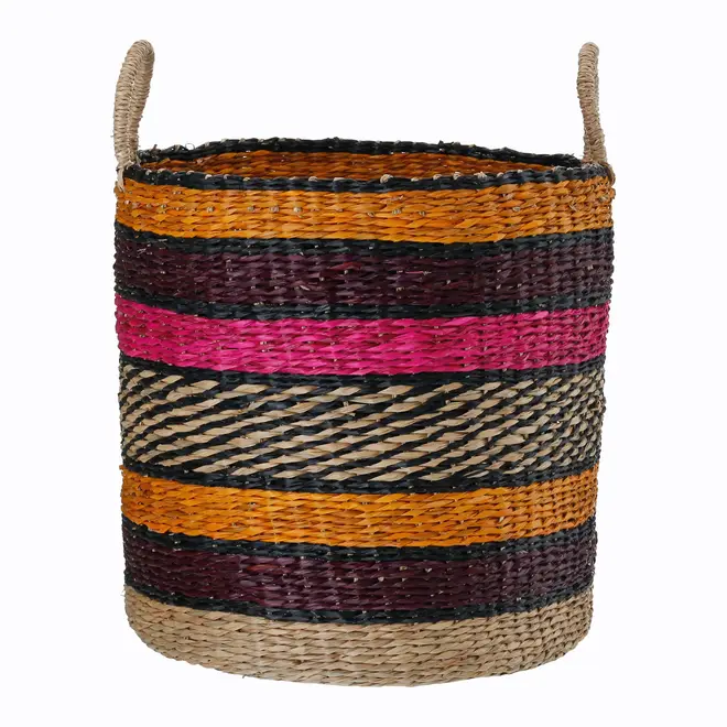 CESTO 45 CM X 35 CM X 35 CM BOLGATANGA - RELVA/MULTICOR - Foto 2