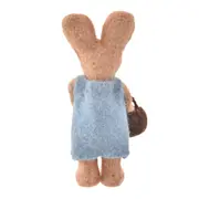 COELHO COM CESTO 25 CM PASCOQUETTE - BLEU CENDRÉ/MARROM - Foto 7
